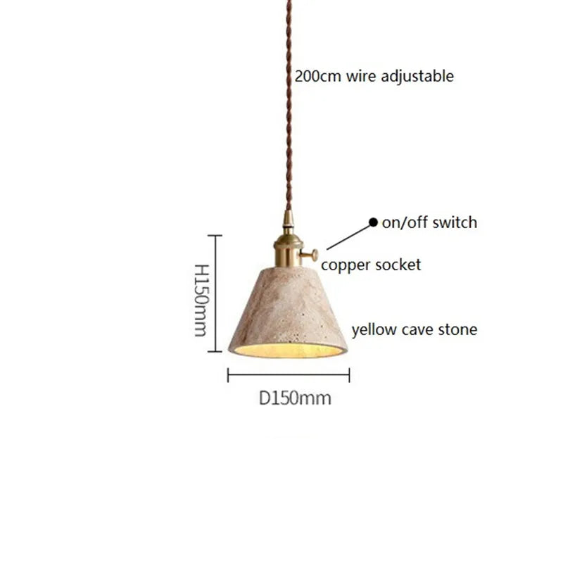 Axyaa Nordic LED Pendant Light Copper Socket for Bedroom Living Room