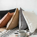 Axyaa Linen Fringed Cushion Cover for Home Decor on Bed Sofa Couch