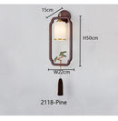 Axyaa Solid Wood Zen Wall Light for Living Room Bedroom Corridor Tea Room
