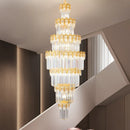 Axyaa Luxury Crystal Chandelier for Modern Villa Living Room