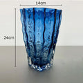 Axyaa Glacier Glass Vase Hydroponics Flowers Desk Decoration Modern Decor
