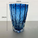 Axyaa Glacier Glass Vase Hydroponics Flowers Desk Decoration Modern Decor