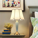 Axyaa Brass Ceramic Table Lamp Modern Luxury Decor for Home Living Room