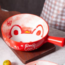 Axyaa Cartoon Handle Ceramic Baking Bowl - 580ml