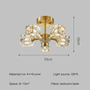 Axyaa Light Luxury Crystal Chandelier for Elegant Indoor Decor
