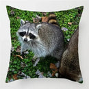 Axyaa Raccoon Wildlife Print Pillowcase for Home Bed Chair Decor