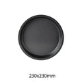 Axyaa Non-Stick Carbon Steel Pizza Pan - Round Oven Tray for Baking & Roasting