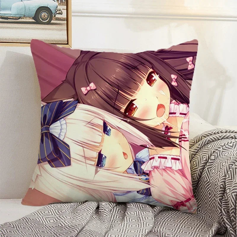 Axyaa 45x45 Cushion Cover - Decorative Pillowcase for Home, Car, and Bed Decor