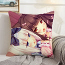 Axyaa Kawaii Cushion Cover 45 × 45: Decorative Pillowcase for Home, Car, Bed - 50x50 Size