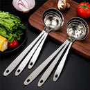 Axyaa Stainless Steel Long Handle Soup Spoon Colander for Hot Pot Kitchen Utensil