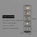 Axyaa Nordic LED Floor Lamp, Iron Block Design for Stylish Indoor Lighting in Bedroom/Living Room