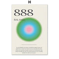 Modern Angel Numbers Aura Art Prints by Axyaa - Aesthetic Canvas Painting for Home Décor