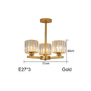 Axyaa Modern Minimalist Black Chandelier LED Indoor Hanging Light