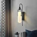 Axyaa Glass LED Wall Lights: Retro Luxury Black/Gold Lamps for Living Room, Dining Room, Bedroom