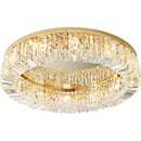 Axyaa Crystal Ceiling Lamp: Luxury Restaurant LED Lighting, Modern Living Room Decor