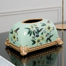 Axyaa Ceramic Bread Tissue Box: European-Style Living Room Coffee Table Decor