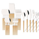 Axyaa 30-Piece Stainless Steel Cutlery Set - High-end Tableware for Restaurants and Hotels