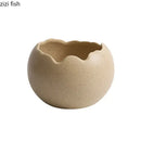 Axyaa Ceramic Eggshell Bowl Set - Ideal for Desserts, Steamed Eggs, Oats, Soups, and Snacks.