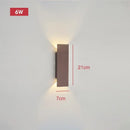 Axyaa Black LED Wall Lamp 18W for Bedroom Indoor Lighting Fixtures
