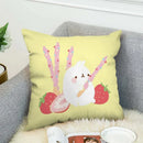 Axyaa Silk Pillowcases for Sofa Decor – Printed Cushion Cover Throw Pillows