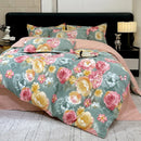 Axyaa Cotton Flower 4-Piece Bedding Set - Thickened & Large Printing