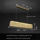 Axyaa Crystal LED Pendant Light: Luxury Steel Hanging Lamp for Modern Foyer & Dining Room