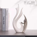 Axyaa European Ceramic Phoenix Ornament Set for High-End Home Decor