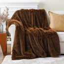 Axyaa Luxury Faux Fur Blanket for Bed Sofa Home Decor