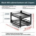 Axyaa 2-Layer Seasoning Storage Pull Out Organizer Rack for Kitchen Cabinet Drawers