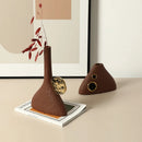 Axyaa Geometric Triangle Ceramic Flower Vase - Artistic Home Decoration Accessory