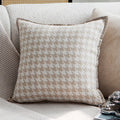 Axyaa Soft Fringed Chenille Pillow Cover with Tree Animals Print