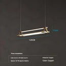 Axyaa Brass Pendant Light: Modern Minimalist Dining Table Lamp