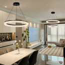 Axyaa Modern LED Living Room Pendant Light - Elegant Dining Room Fixture