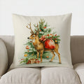 Axyaa Christmas Deer Pillow Cover for Sofa Bedroom Car