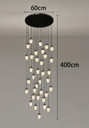 Axyaa LED Chandeliers Hanging Light Modern Pendant Lamps for Living and Dining Room