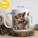 Alpine Calf Bathing Coffee Mug - Axyaa Office Friend Gift Cup