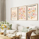 Axyaa Abstract Butterfly Flower Market Matisse Art Prints Set