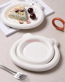 Axyaa Ceramic Premium Meal Plate for Breakfast, Western Desserts, and Afternoon Tea