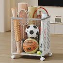 Yoga Mat Storage Basket & Collapsible Laundry Bin with Wheels by Axyaa