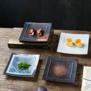 Axyaa Ceramic Square Plate for Sushi Snack BBQ Commercial Household Dining