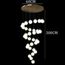 Axyaa Modern Duplex Staircase Pendant Light - Villa Magic Bean Style