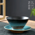 Axyaa Retro Flower Ceramic Coffee Cup Set - Japanese Style Home Decor