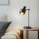 Axyaa Copper LED Table Lamp Black Brass Desk Light Simple Creative Decor