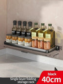 Axyaa Kitchen Storage Rack Fridge Organizer Clear Tray Food Spice Organizer