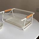 Axyaa Iron Dish Drying Rack with Drainboard for Kitchen Counter