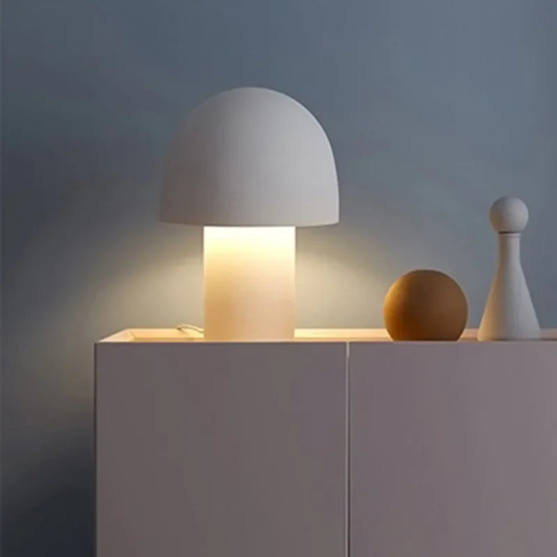 Axyaa Nordic Mushroom Desk Lamp: Stylish Table Light for Home Decor and Study