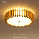 Axyaa Modern Wooden Ceiling Lights: Nordic Minimalist Chandelier for Living Room, Bedroom, Kitchen