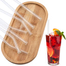 Axyaa Glass Drinking Straws Set | 16pcs Transparent Eco-friendly Cocktail Milkshake Straws