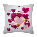 Axyaa Heart Print Cushion Covers Set - 45*45cm