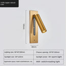 Axyaa LED Wall Light with Switch and USB Charging - Bedroom Reading Lamp